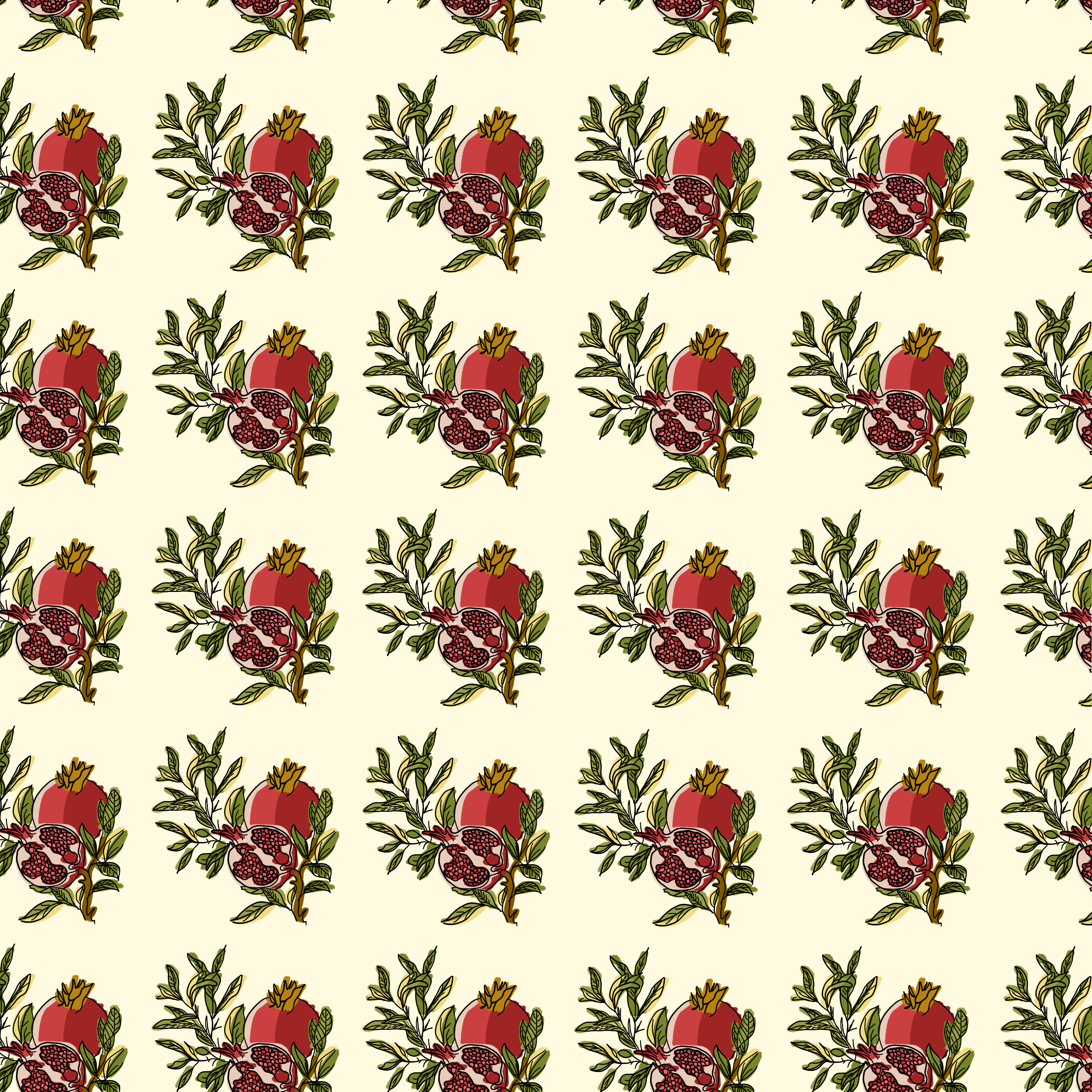 Kalo pomegranate mosaic