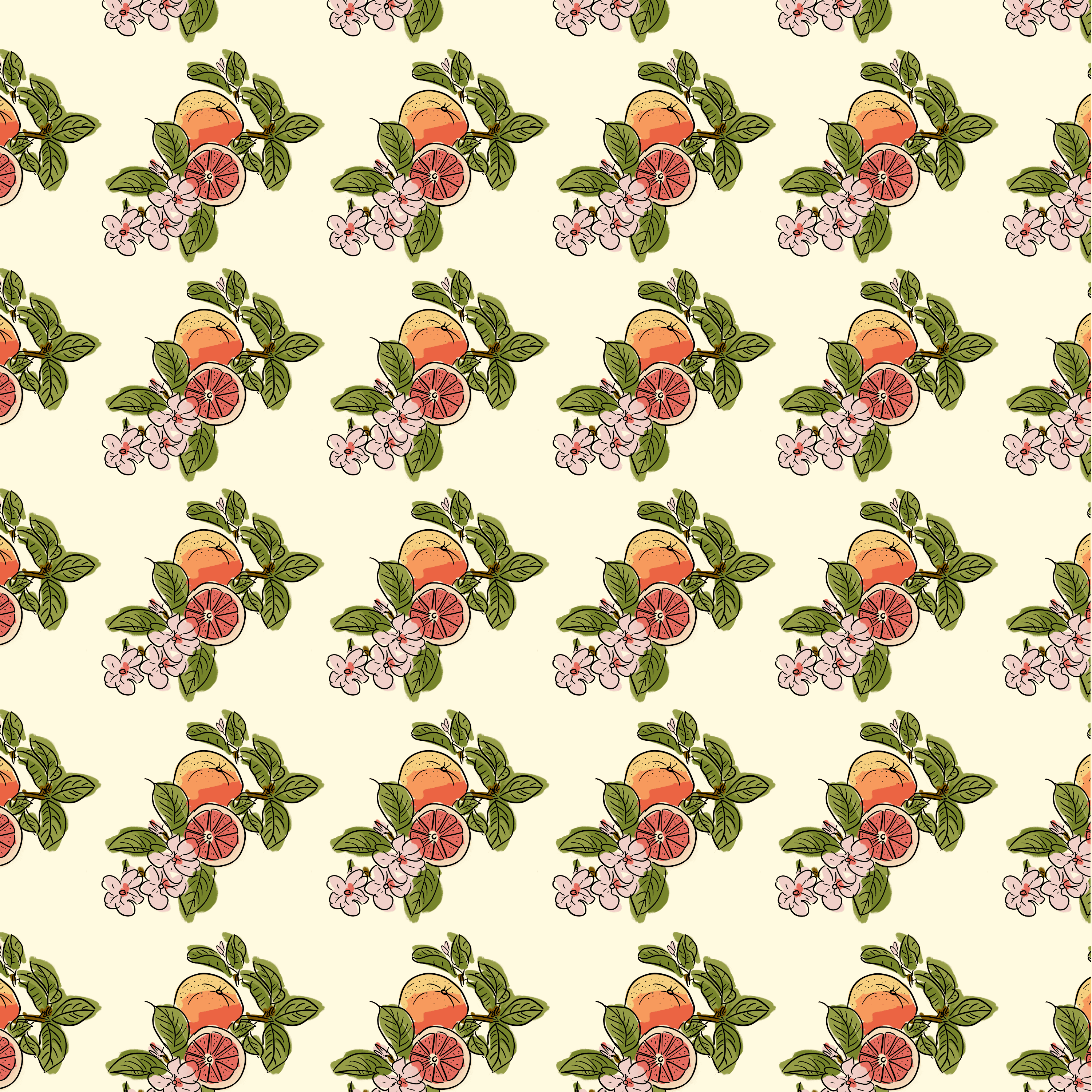 Kalo grapefruit mosaic