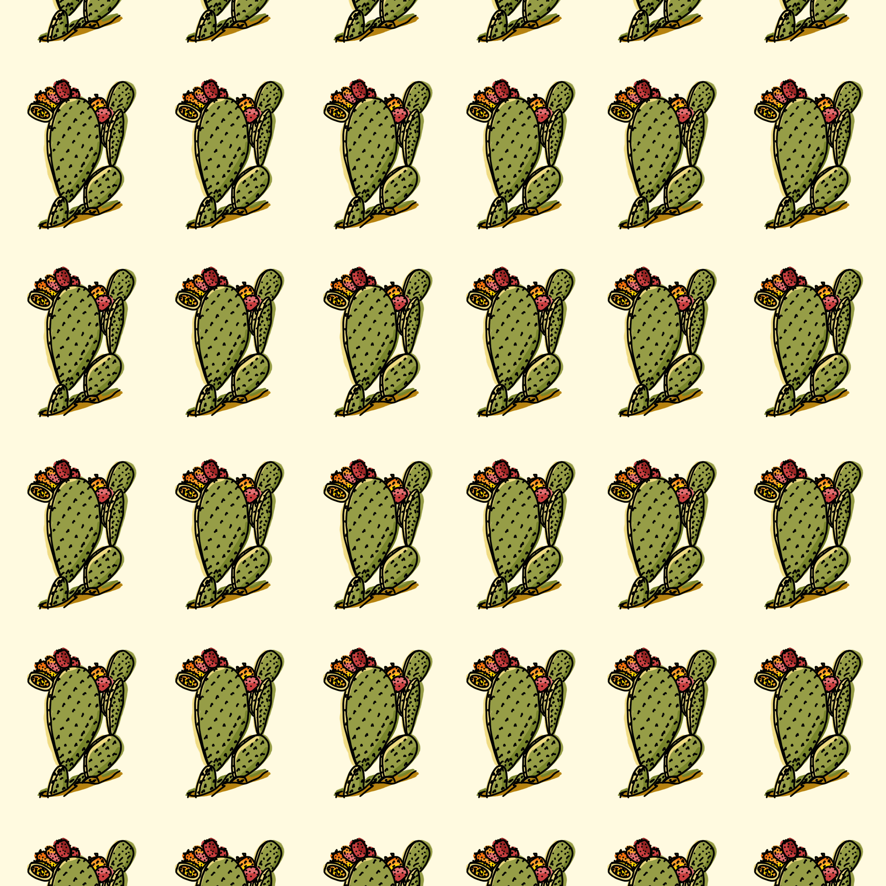 Kalo prickly pear mosaic