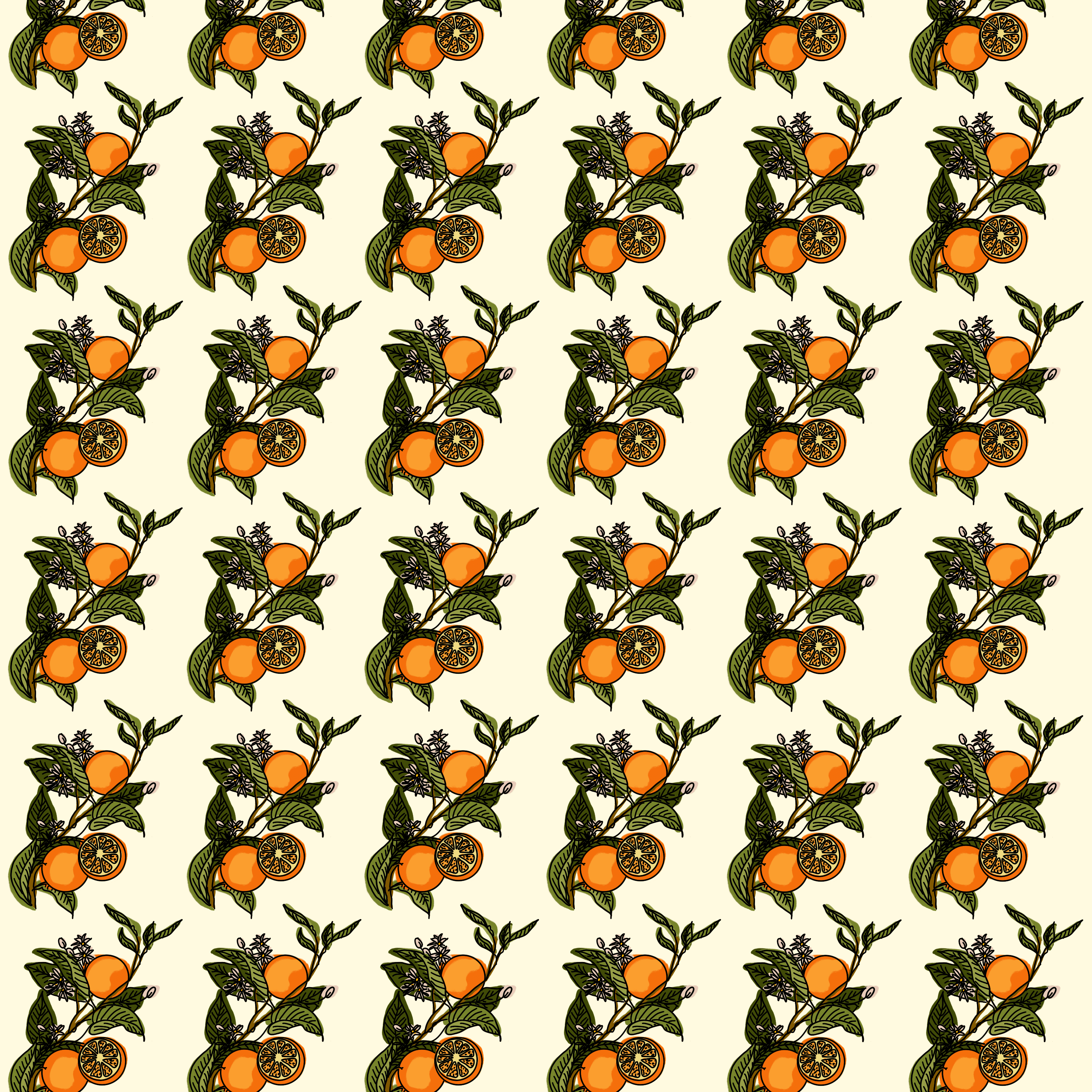 Kalo orange mosaic