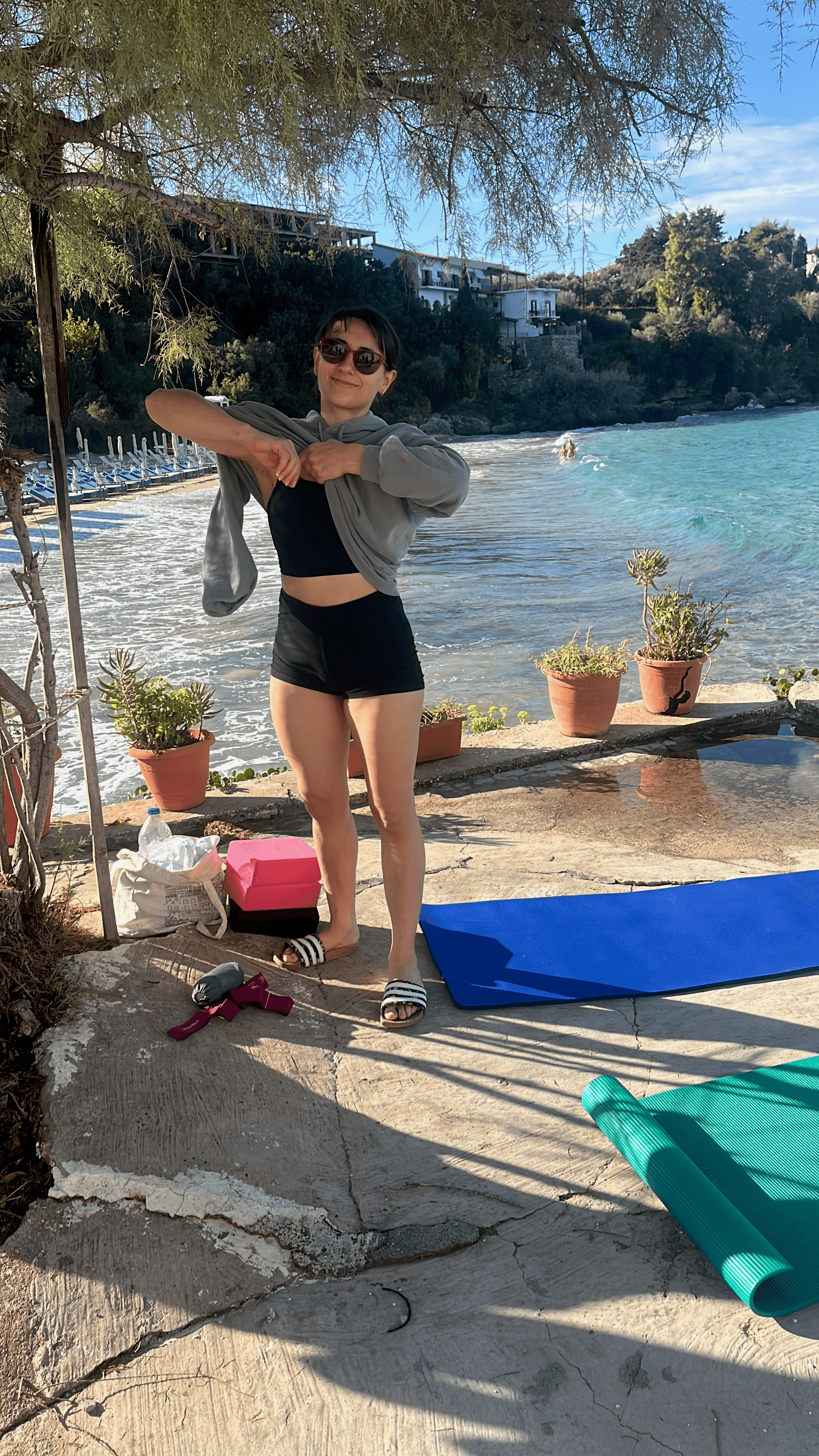 Yoga on the beach